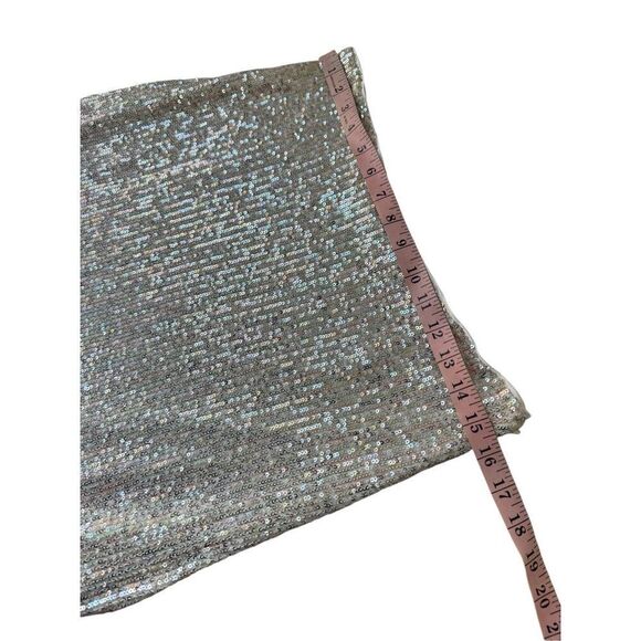 Walter Baker Crista Midi Skirt- Ice Sequin Size 10 - Picture 11 of 11